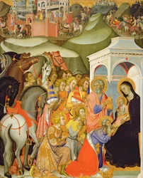 Die Anbetung der Könige, um 1380